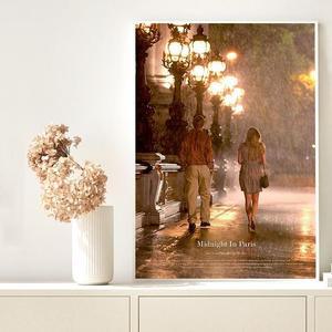 미드나잇 인 파리 B 영화 포스터 액자 A4