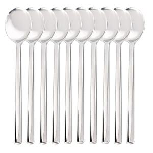 식당 숟가락세트 10P 묶음 쇠숟가락 가정용 민자