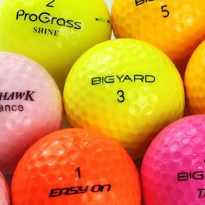 칼라 볼 혼합 A-급 칼라별 2.3피스 100개 로스트볼 골프공