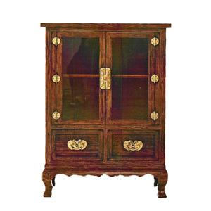 상다리양주장(소) 국산 수공예 원목고가구 전통가구 유리장식장