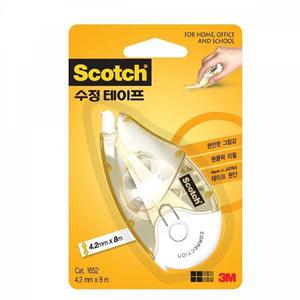 3m 스카치 티 나지 않는 1652 수정테이프 4.2mm x 8M 수정 테이프 리필 가능
