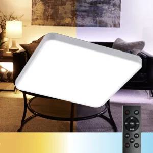 로딩 시스템 삼색 리모컨 사각 방등 LED 75W 디밍