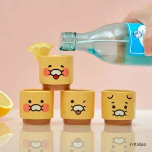 카카오프렌즈 춘식이 랜덤 소주잔 4P