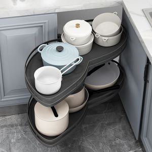 싱크대 하부장 코너 선반 냄비 주방 정리 수납 확장형