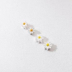 비즈아이 [8-543-05]순은펜던트 데이지꽃통과형 6/8mm 실버925 ,1개