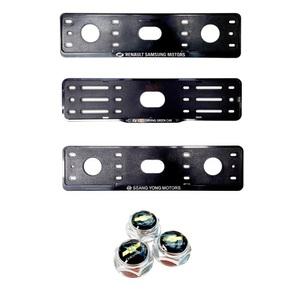 순정형 현대 기아 르노삼성 쉐보레 쌍용 로고 각인 / 자동차 튜닝 번호판가드 번호판 볼트 커버