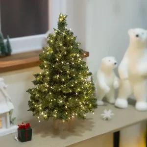 크리스마스트리 미니트리 나무 무장식 고급 풍성한 몬타나트리 60cm 소형 테이블 탁상용 전나무 PVC 데코