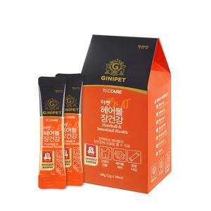 정관장 지니펫 더케어 더캣 헤어볼&장건강 홍삼함유 영양보조제 2gX30개입,60g 고양이 분말타입