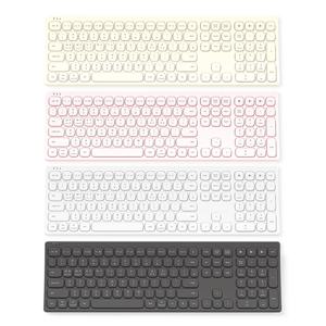 엑토 저소음 슬림 인체공학 커브드 블루투스 조약돌 키보드 B605 충전식 사무용 멀티페어링 무선