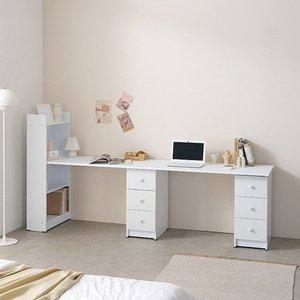 C31042 2인용 책장 책상세트 서랍형 2400 2colors