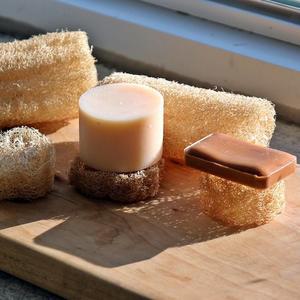 제로웨이스트 진짜 수제 천연 수세미 비누받침대