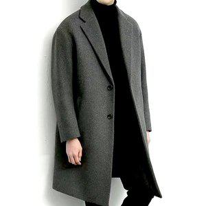 [보이투맨] XO204 캐주얼 울혼방 모직 코트 반코트 자켓