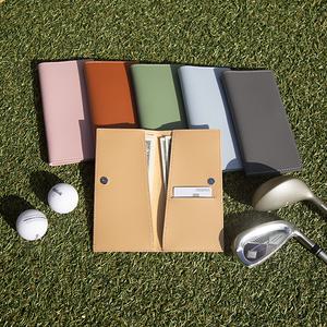 골프 지갑 비건레더 프리미엄 양면 단면 월렛 카드 선물용 각인 가죽 심플한 선물 내기용