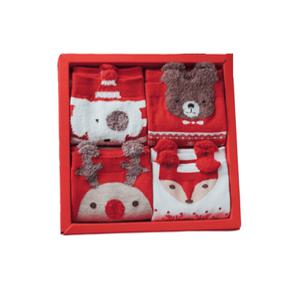 크리스마스 양말 4켤레 세트 랜덤 산타 루돌프 어린이 아동 초등 학생 학교 학원 교회 키즈 단체 선물