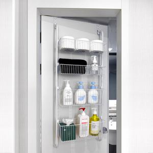 2단 4단 철제 문걸이 다용도 수납 선반