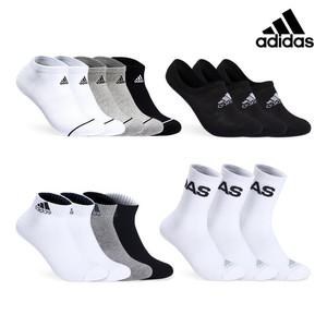 [아디다스] 남자 여자 스포츠 양말 쿠션 논쿠션 파일 중목 장목 크루삭스 스니커즈 발목