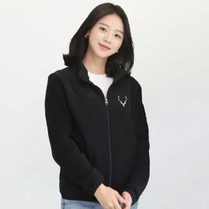 사슴 후리스 집업 기모 점퍼 플리스
