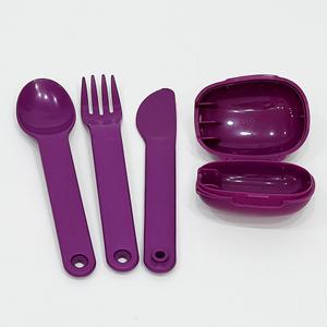 타파웨어  어린이스푼 포크 이유식수저 나이프 커트러리 세트 케이스