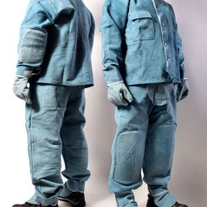 용접복 자켓+바지 경도 용접작업복 상하의세트 화상방지 천연우피 난연 안전보호의류