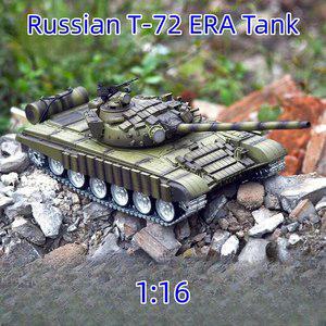 Henglong 1:16 러시아 T-72Era RC 탱크 금속 로커 암, 적외선 전투 군사 추적 차량 장난감, 3939-1