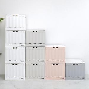 대용량 앞면 오픈형 폴딩박스 수납 정리함 다용도 수납함 펜트리 수납박스 옷정리함