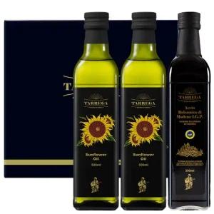 타레가 해바라기씨유 500ml 2병 발사믹식초 3P 선물세트