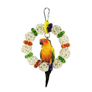 알록달록 종 도넛 앵무새 장난감 놀이터 그네 횃대 새용품 앵무새용품