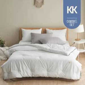 호텔식 60수 순면 이불 차렵 먼지없는 사계절 봄가을 겨울 간절기 침구 라지킹 슈퍼킹 KK 침대 패드 세트