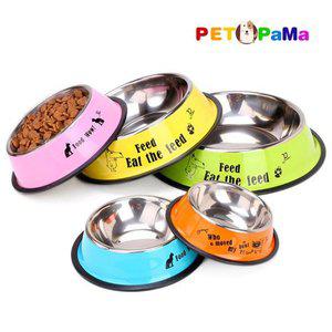 [ETN]프린팅 스테인레스 애견 식기 XS 강아지 밥그릇 스텐 녹이슬지 않는 5가지 사이즈 소형견부터 대형...