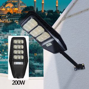 태양광 부착형 가로등 (200w 감지일체형 블랙)/리모컨작동/동작감지 모션 센서등 벽등 벽부등 농막 농장 펜션 전원주택 골목입구 시골길 외진곳 야외조명
