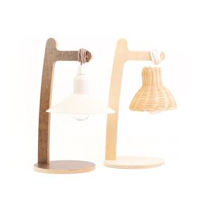 목공 체험 DIY 심플 조명스탠드 키트(라탄 조명갓 미포함)