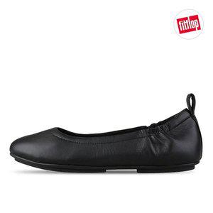 [핏플랍] 알레그로 플랫 클래식 발레리나 레더 여성 플랫슈즈 블랙 Q74-001