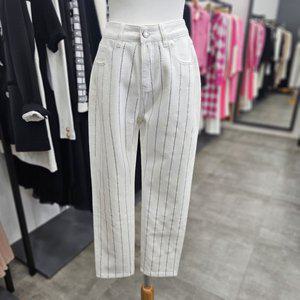 [제시뉴욕] 스트라이프 큐빅 데님팬츠 (ACM5NSDP3680)