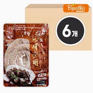 춘풍접객 토종 전통 야채순대 2kg x 6개 (1박스) 업소용 식당용 순대 국밥 모듬 볶음 분식 메뉴 대용량 식자재