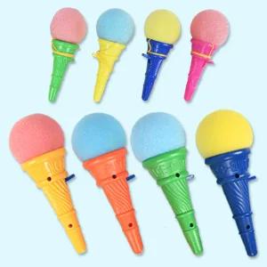 아이스크림 펀치 장난감 유아 어린이 발사 놀이 스펀지 볼 소프트 콘 초등 팡팡 소형 중형