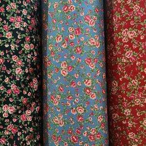 1마 꽃모양원단 빈티지패턴천 화려한꽃무늬 면재질 플라워원단 수예용천