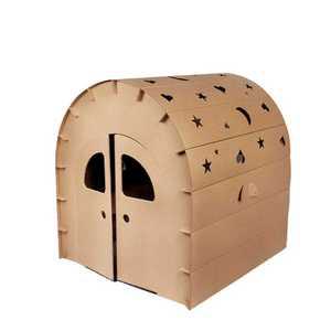 대형 종이집 만들기 조립식 종이 이글루 골판지 집