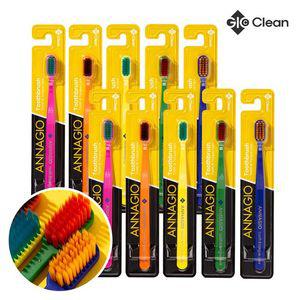 (미리주문)지오클린 안나지오 혀클리너 겸용 구취케어 칫솔 10개입