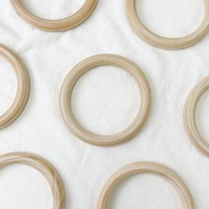 [RGO8P74S]우드링 9 5cm 마크라메 나무링 우드고리 손뜨개