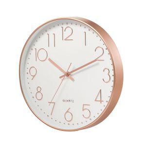 바이아 무소음 벽시계 20cm 로즈골드