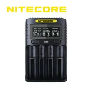 NITECORE 나이트코어 공식수입정품 지능형 4구고속충전기 UM4 LED 랜턴 손전등 21700 18650 16340 리튬이온 배터리 충전기
