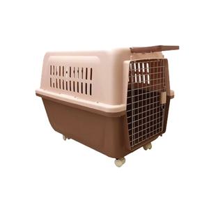 마마쇼 세이프락 강아지 켄넬 고양이 이동장 반려동물 캐리어 케이지-450 브라운