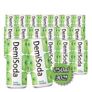 데미소다애플 250ml x30캔 저탄산 과즙음료 사과맛