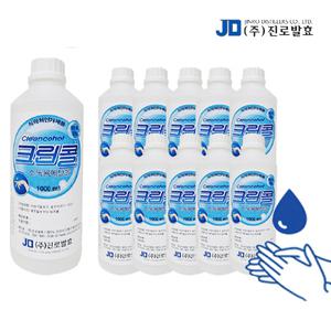크린콜 소독용에탄올 발효알콜 83%1Lx10개 소독알콜 손소독제 발효주정