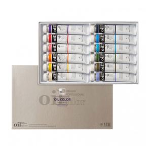 신한 전문가용 오일컬러 12색 50ml B 세트 유화 물감 화방 미술 준비물 수업 재료