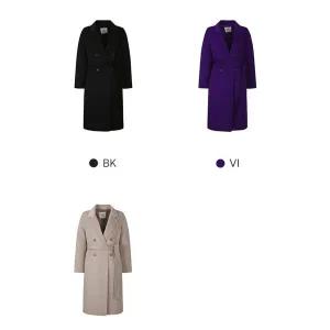 [하프클럽/] 24겨울 울혼방 더블 브레스트 롱코트9650