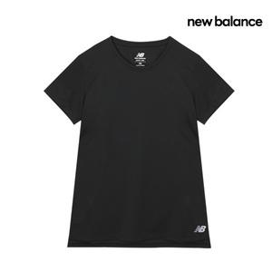 뉴발란스 코어 런 조깅 남자 여성 반팔티 짐웨어 러닝복 WT11205BK