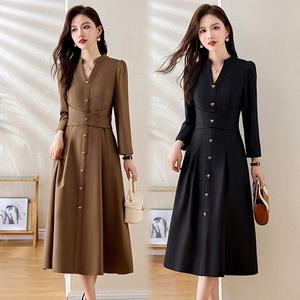 [플로레센스] 리본큐빅 플레어 원피스(색상선택)