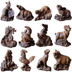 히란야 명당 혈토 12지지 동물 장식 12마리 세트 생기 풍수 인테리어 소품 생기혈 장식품