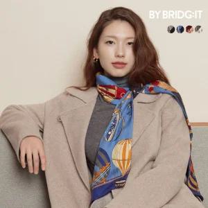 (런칭가 79,900원)울실크 빅 트윌리 스카프